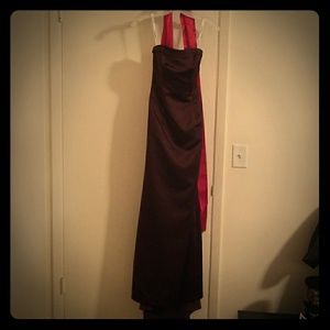 Strapless bridesmaid dress
